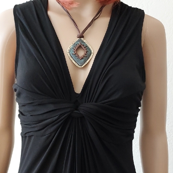 Black Stretch Maxi Dress - Picture 1 of 4